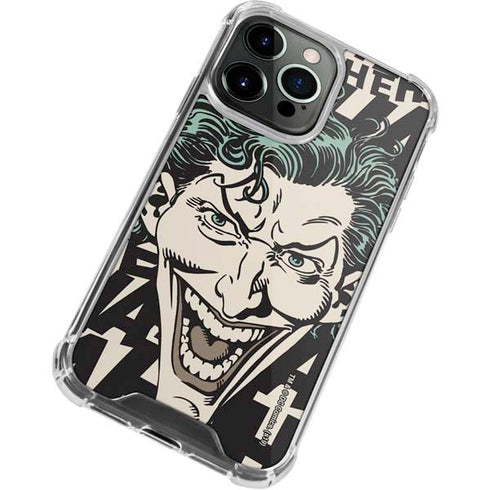 DC Comics The Joker Vintage Laughing iPhone 13 Pro Max Clear Case
